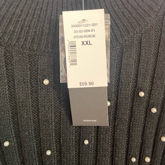 BRAND NEW Ricki’s Wool Blend Pearl Sweater - Picture 4 of 6